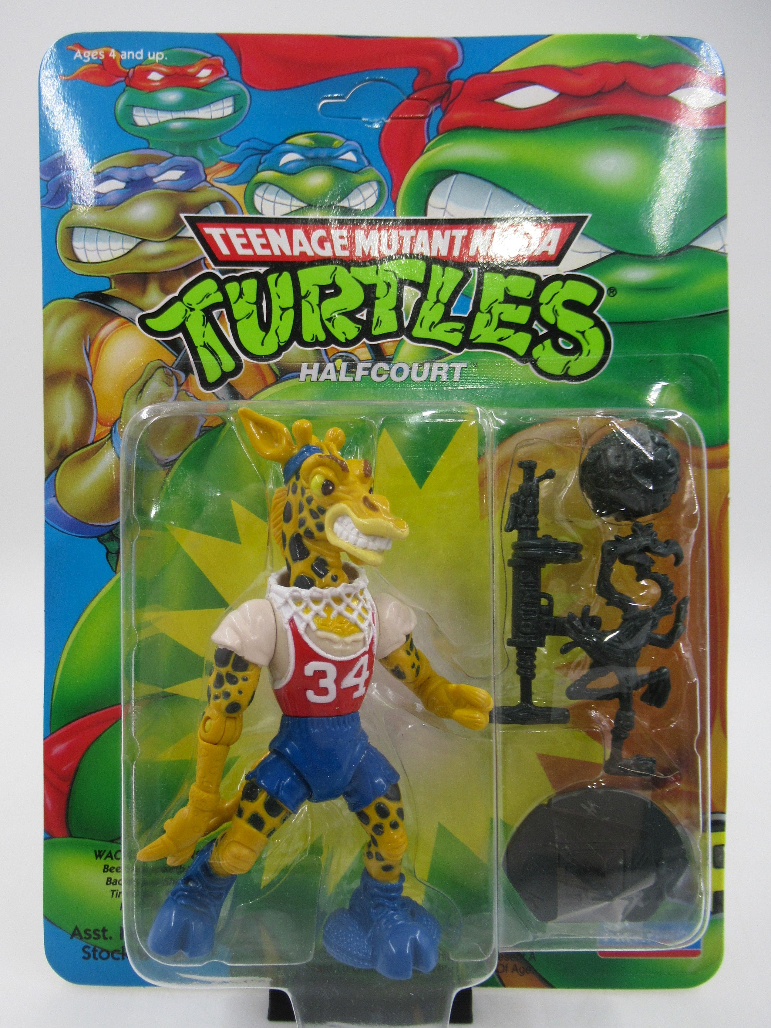 Teenage Mutant Ninja Turtles Halfcourt 4.5" Figure TMNTs - Playmates (1992)